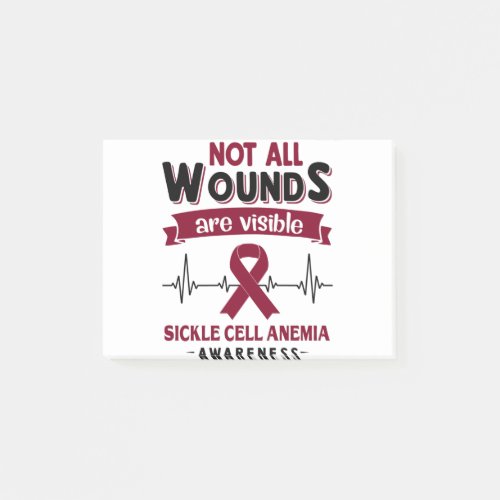 Sickle Cell Anemia Awareness Month Ribbon Gifts Post_it Notes