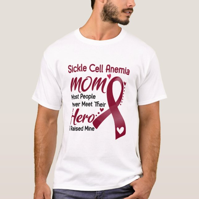 Sickle Cell Anemia Awareness Month Ribbon Gifts T-Shirt (Front)