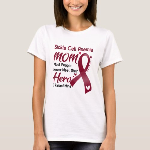 Sickle Cell Anemia Awareness Month Ribbon Gifts T_Shirt