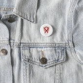 Sickle Cell Anemia Awareness Ribbon Angel Buttons (In Situ)
