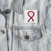 Sickle Cell Anemia Awareness Ribbon Custom Buttons (In Situ)