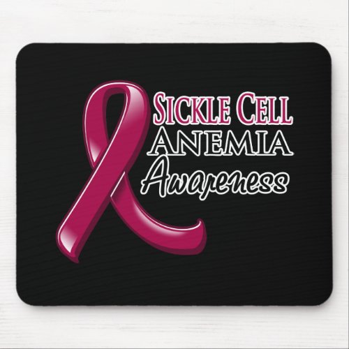 Sickle Cell Anemia Awareness Ribbon Mouse Pad