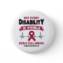 Sickle Cell Anemia Awareness Ribbon Support Gifts Button