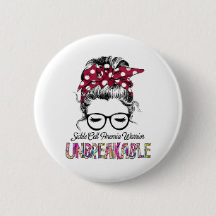Sickle Cell Anemia Awareness Ribbon Support Gifts Button