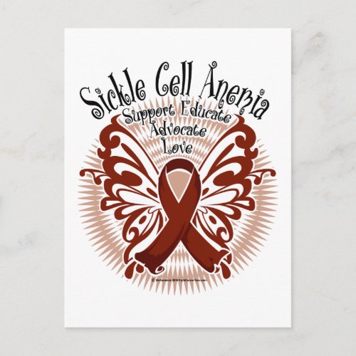 Sickle Cell Anemia Butterfly 3 Postcard