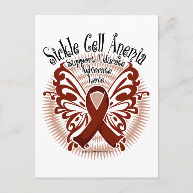 Sickle Cell Anemia Butterfly 3 Postcard (Front)