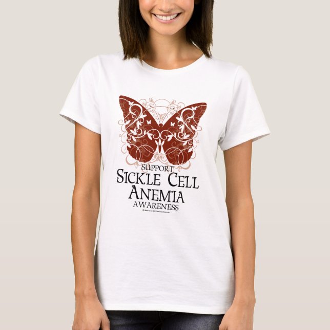 Sickle Cell Anemia Butterfly T-Shirt (Front)