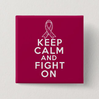 Sickle Cell Anemia Keep Calm and Fight On Button