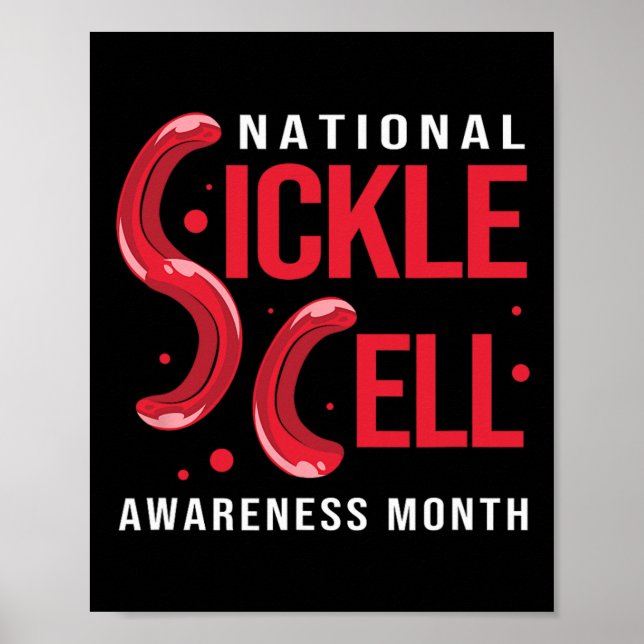 Sickle Cell Anemia National Sickle Cell Awareness  Poster (Front)