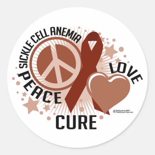 Sickle Cell Anemia PLC Classic Round Sticker | Zazzle.com