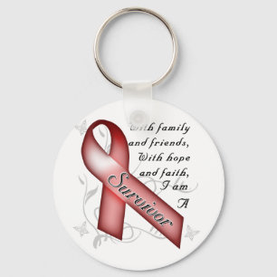 Sickle Cell Anemia Survivor Keychain
