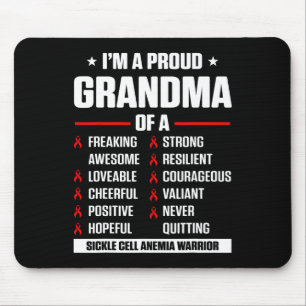 Sickle Cell Anemia Survivor Proud Grandma Anemic W Mouse Pad
