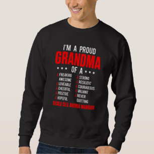 Sickle Cell Anemia Survivor Proud Grandma Anemic W Sweatshirt