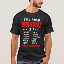 Sickle Cell Anemia Survivor Proud Grandma Anemic W T-Shirt