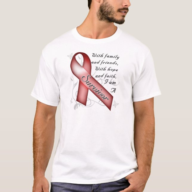 Sickle Cell Anemia Survivor T-Shirt (Front)