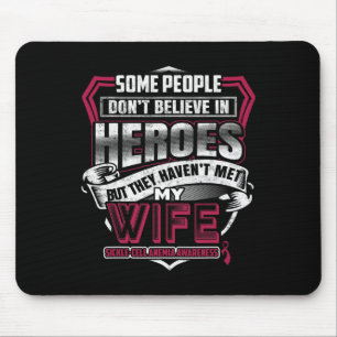 Sickle-cell Anemia Warrior - I Wear Burgundy For M Mouse Pad