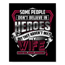 Sickle-cell Anemia Warrior - I Wear Burgundy For M Poster