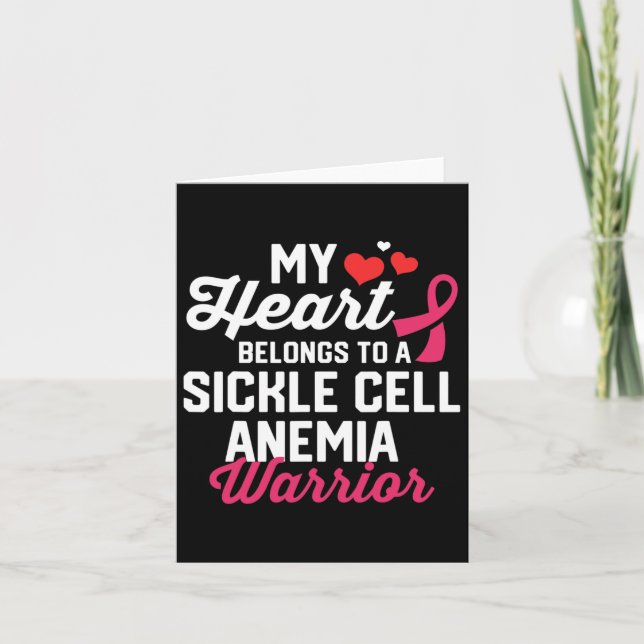 Sickle Cell Anemia Warrior Survivor Support Awaren Card (Front)