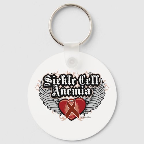 Sickle Cell Anemia Wings Keychain