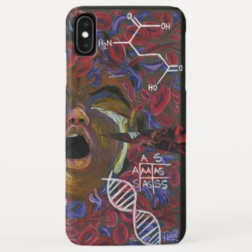 Sickle Cell Art DNA iPhone XS Max Case