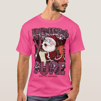 Sickle Cell Awareness Awareness leopard christmas  T-Shirt