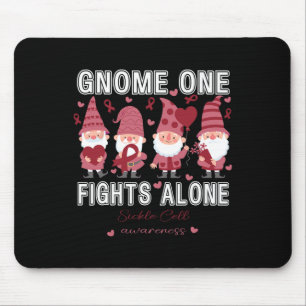 Sickle Cell Awareness Gnome One Fights Alone Sickl Mouse Pad