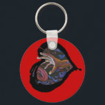 Sickle Cell Awareness Heart - Hope Keychain<br><div class="desc">Sickle Cell Pain Awareness Art and Design by Nazaire</div>