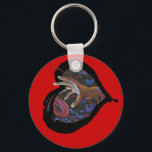 Sickle Cell Awareness Heart - Hope Keychain<br><div class="desc">Sickle Cell Pain Awareness Art and Design by Nazaire</div>