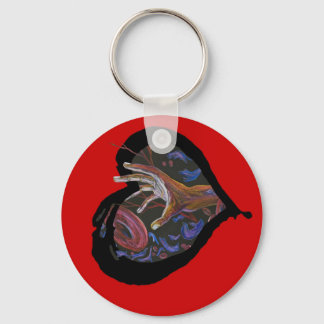 Sickle Cell Awareness Heart - Hope Keychain