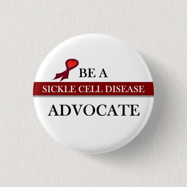 Sickle Cell Awareness Pinback Button (Front)