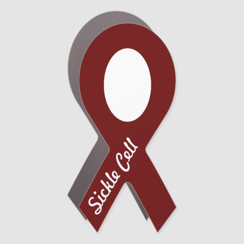 Sickle Cell Awareness Ribbon Car Magnet