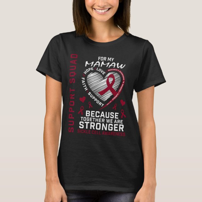 Sickle Cell Awareness Shirt Mamaw Support Group Te (Front)