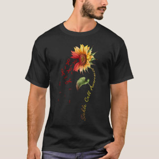 Sickle Cell Awareness Sunflower  T-Shirt