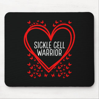Sickle Cell Disease Awareness Ribbon Fighter Heart Mouse Pad