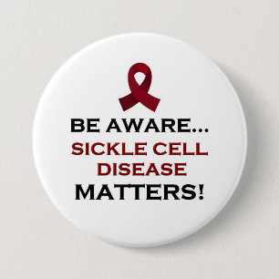 Sickle Cell Disease Awareness, Support and Healing Button