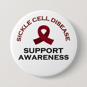 Sickle Cell Disease Awareness, Support and Healing Button
