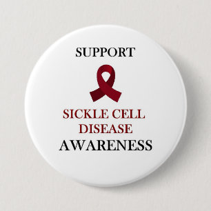 Sickle Cell Disease Awareness, Support and Healing Pinback Button