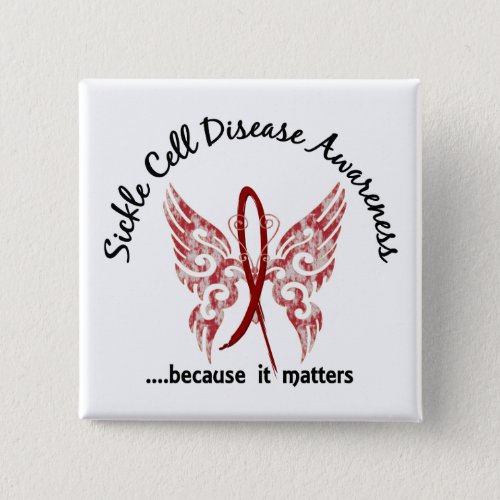 Sickle Cell Disease Butterfly 61 Pinback Button