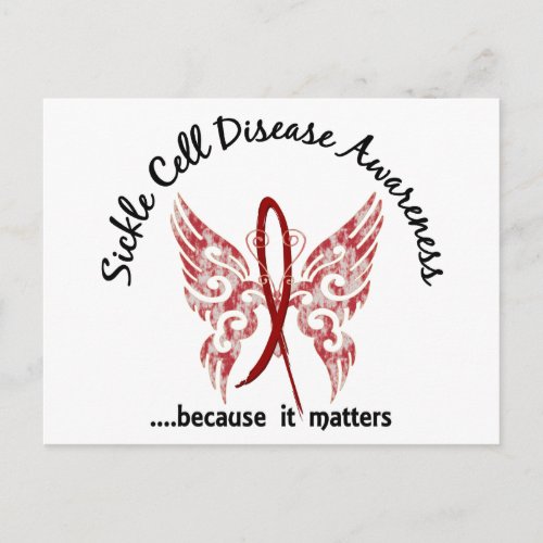 Sickle Cell Disease Butterfly 61 Postcard