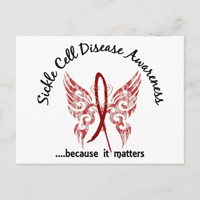Sickle Cell Disease Butterfly 6.1 Postcard (Front)