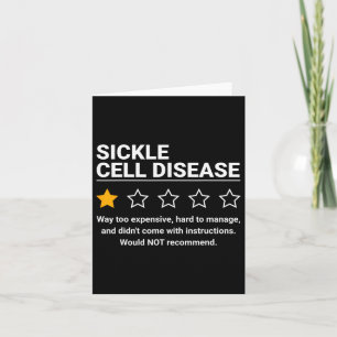 Sickle Cell Disease One Star Rating Sickle Cell Aw Card
