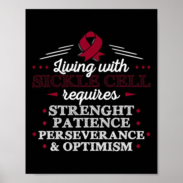 Sickle-cell Disease - Sickle Cell Awareness Gift  Poster (Front)