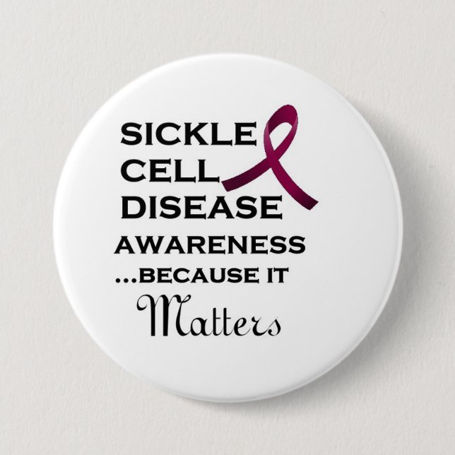 Sickle Cell Disease Support Button (Front)