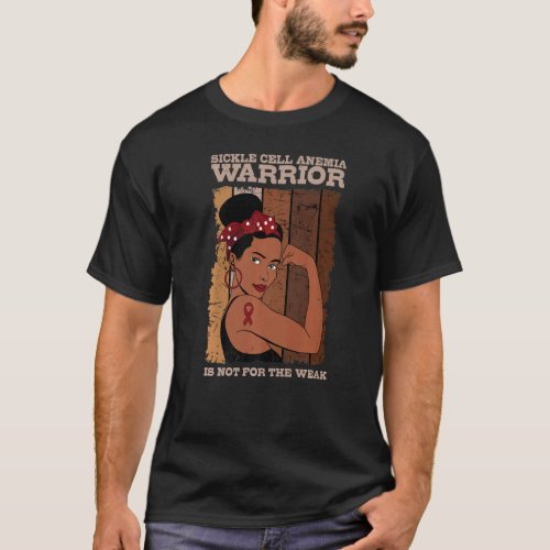 Sickle Cell Disease Warrior Awareness Blood Scd T_Shirt