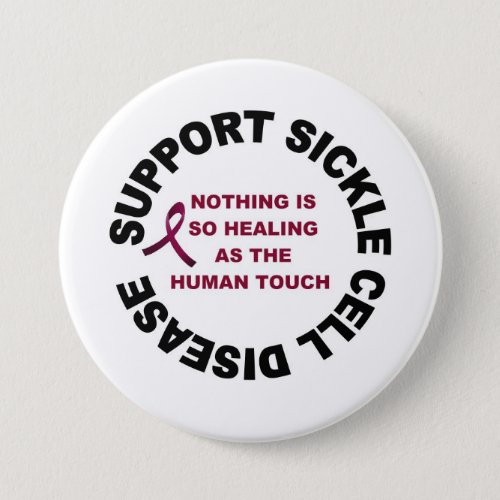 Sickle Cell Healing and Support Pinback Button