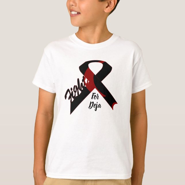 Sickle Cell Ribbon Personalized Youth T-Shirt (Front)