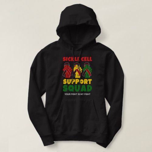 SICKLE CELL SUPPORT SQUAD Custom Name Hoodie