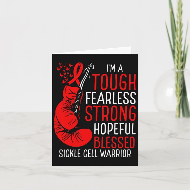 Sickle Cell Survivor Awareness Movement Disease Ri Card (Front)