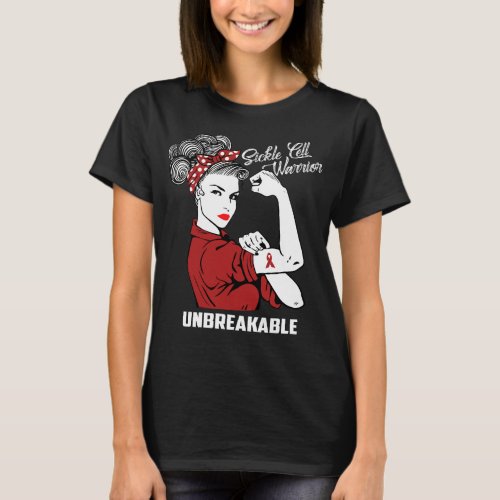 Sickle Cell Warrior Unbreakable Sickle Cell Aware T_Shirt