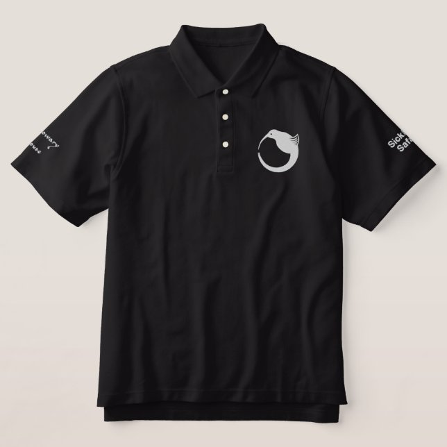 Sicklebill New Embroidered Polo Shirt (Design Front)